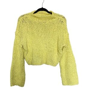 Anthropologie Yellow Knit Sweater